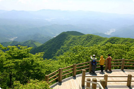 일월산 정상의 사람들