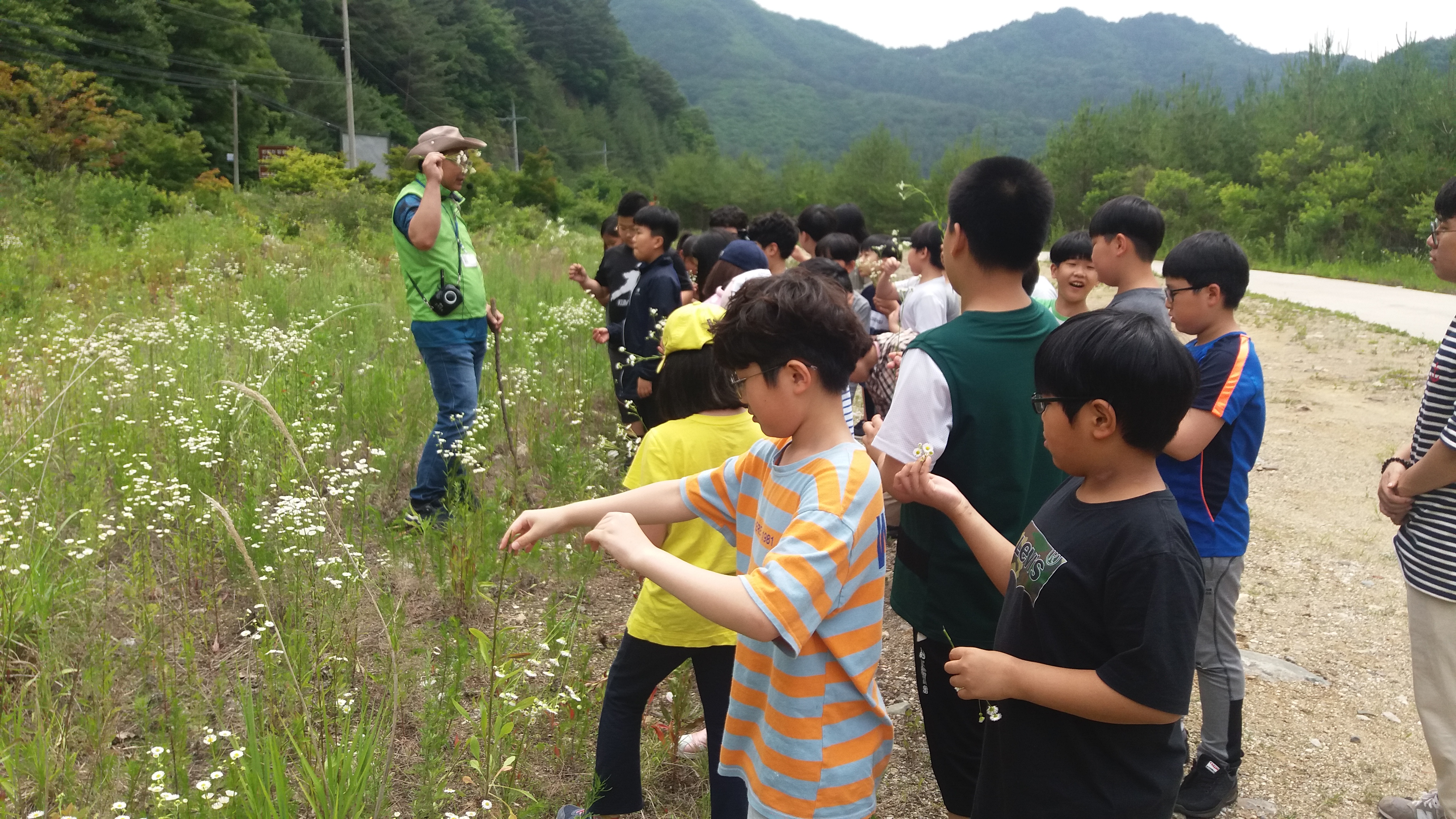 영양초등학교 4학년 체험 ,쌀빵 만들기, 열쇠 고리만들기, 생태체험